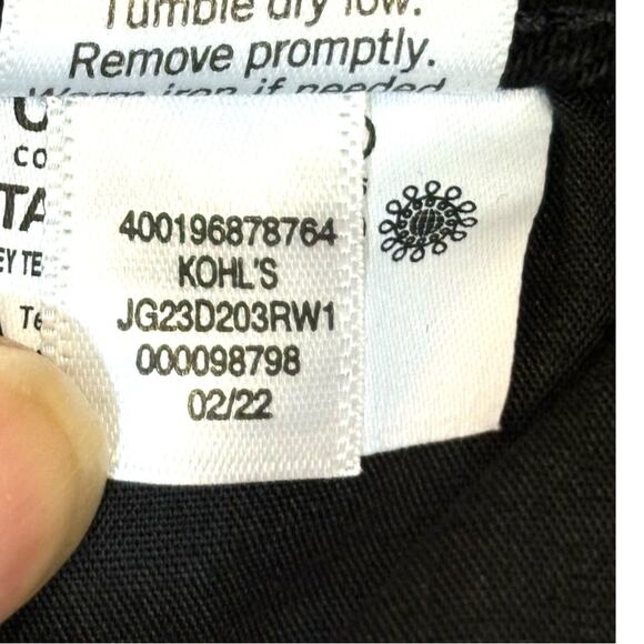 Sonoma Goods for Life Black Checker High Rise Straight Jeans Size 9/29W - Picture 7 of 12